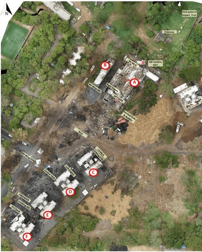 Acidente da Air India - destroços 2