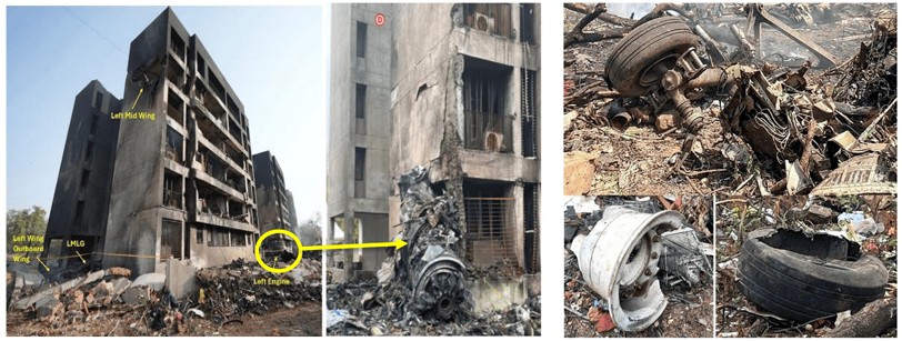 Acidente da Air India - destroços 3