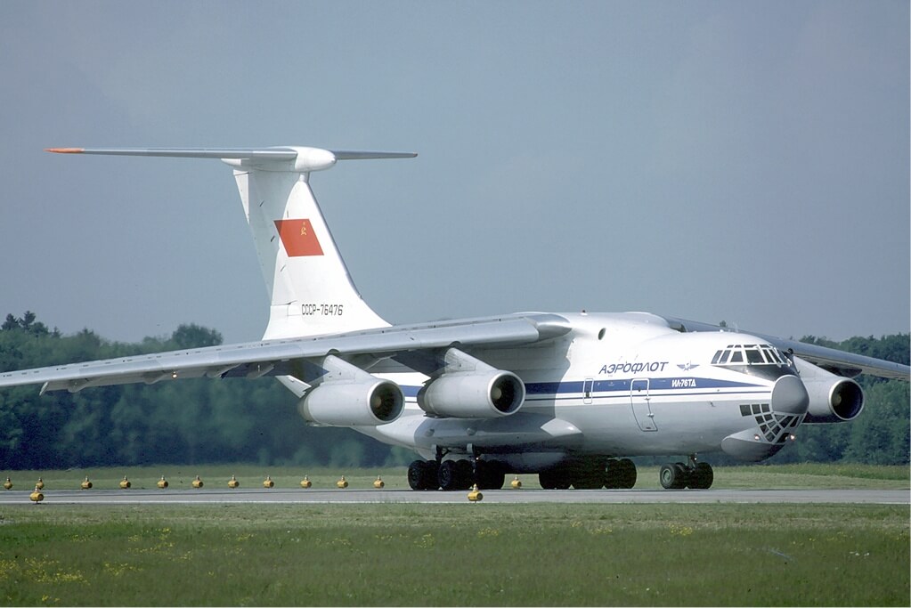 maiores aviões do mundo - Ilyushin Il-76