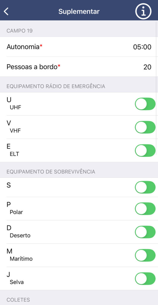 como preencher um plano de voo - 4
