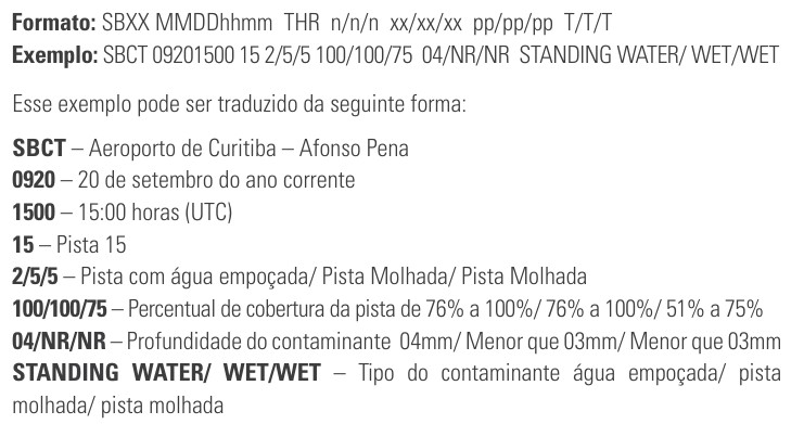 Reporte de Condição de Pista RCR 2