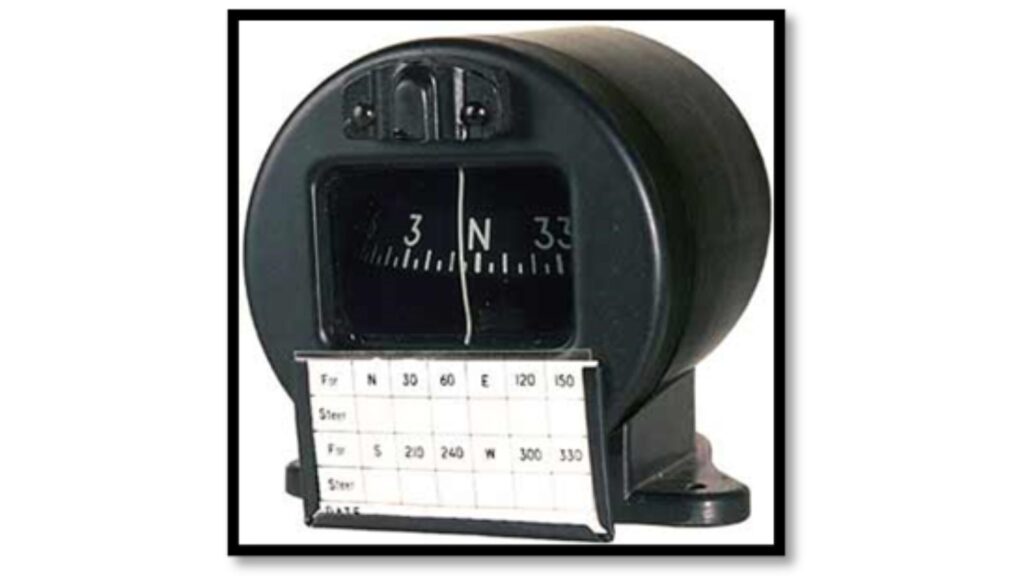Instrumentos de voo bússola magnética